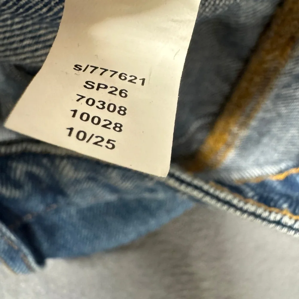 Rivete Barrel Jeans Womens 27 Petite 27P (29x25) Blue High Rise Denim Boho Crop